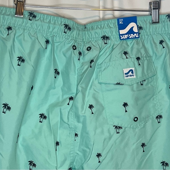 Men's Swimwear Aqua Trunks With Palm Trees Size XL NWT's - Picture 3 of 6